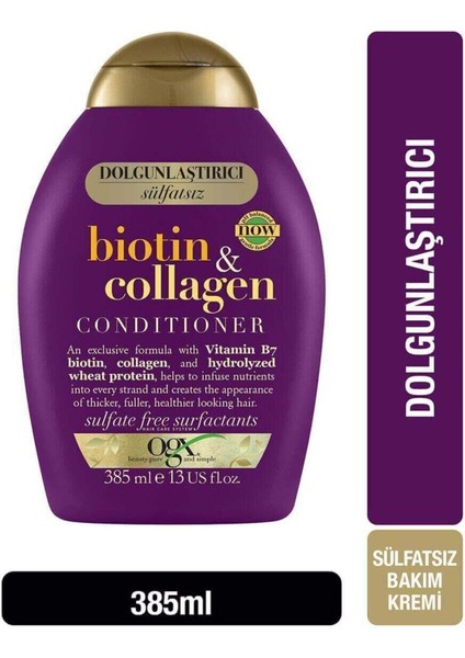 Saç Kremi Biotin&Collagen 385ml Kategori: Saç Kremi