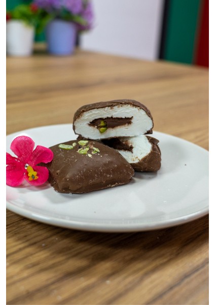 Çikolata Kaplamalı Kaymaklı Lokum, Lokum, Çikolata, Kaymak, 500GR