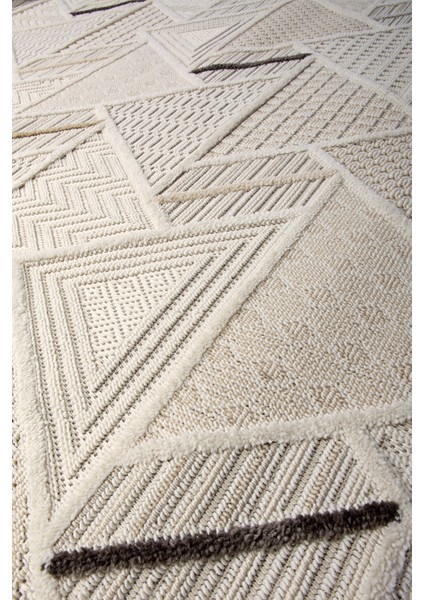Sare 8805 Krem Hav Toz Vermez Dekoratif Halı 100 x 200 modelleri