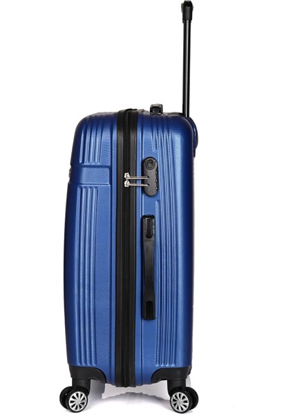 3000 3'lü Valiz Seti Koyu Mavi Büyüy Boy Orta Boy Kabin Boy indirimleri