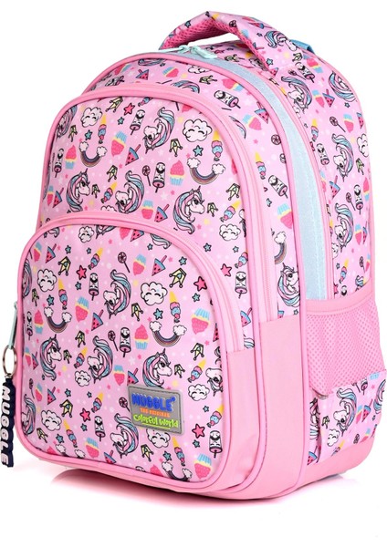 MU-003 Unicorn Okul Sırt Çantası 2'li Set Pembe modelleri