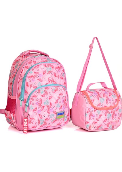 MU-004 Flamingo Okul Sırt Çantası 2'li Set Pembe fiyatları