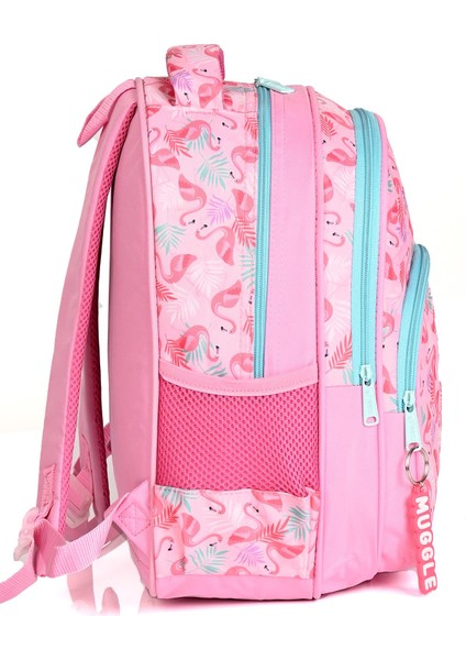 MU-004 Flamingo Okul Sırt Çantası 2'li Set Pembe fırsatları