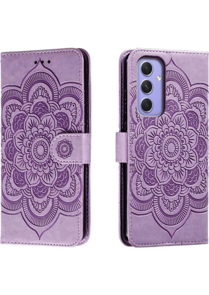 Samsung Galaxy A55 5g Için Mandala Pu Kılıf (Yurt Dışından)