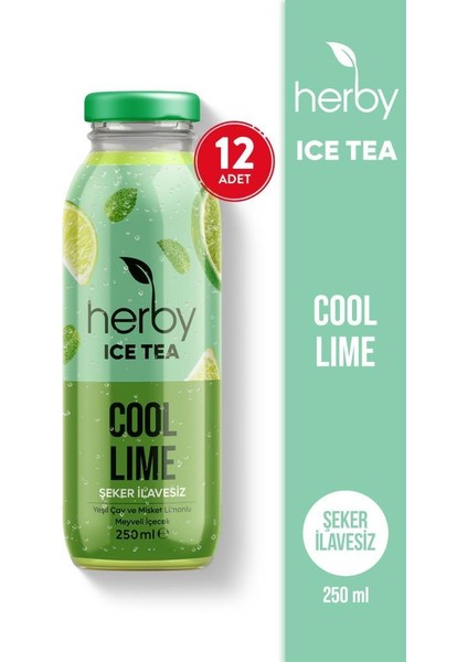 Ice Tea Cool Lime Soğuk Çay Şeker İlavesiz 250 ml x 12