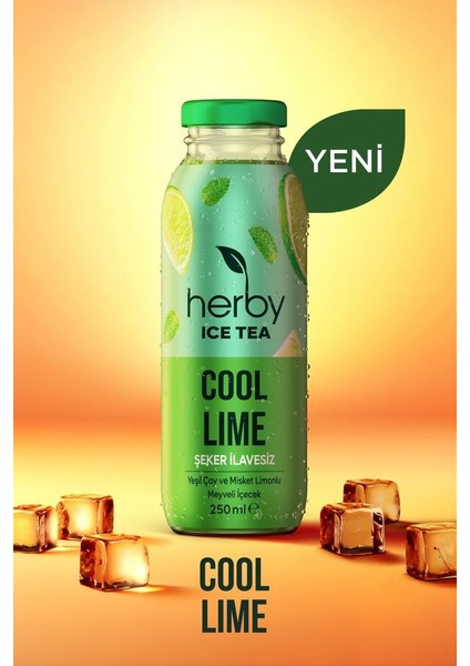 Ice Tea Cool Lime Soğuk Çay Şeker İlavesiz 250 ml x 12