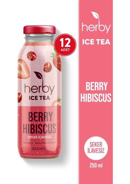 Ice Tea Berry Hibiscus Soğuk Çay Şeker İlavesiz 250 ml x 12