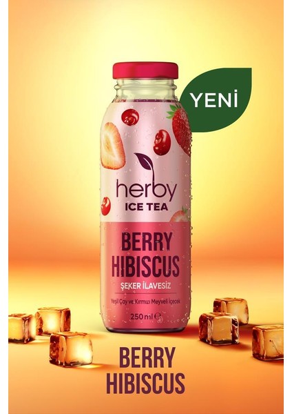 Ice Tea Berry Hibiscus Soğuk Çay Şeker İlavesiz 250 ml x 12