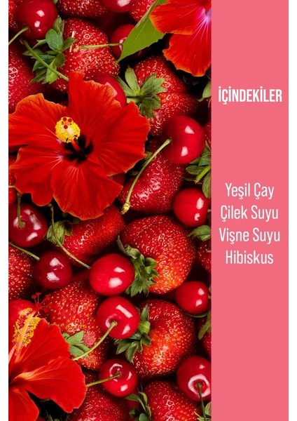 Ice Tea Berry Hibiscus Soğuk Çay Şeker İlavesiz 250 ml x 12