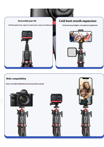 Ahtapot Geri Çekilebilir Selfie Çubuğu Tripod Cep Telefonu Braketi Dslr Kamera Çok Fonksiyonlu Teleskopik Braket (Yurt Dışından) modelleri