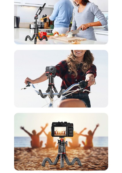 Ahtapot Geri Çekilebilir Selfie Çubuğu Tripod Cep Telefonu Braketi Dslr Kamera Çok Fonksiyonlu Teleskopik Braket (Yurt Dışından) fırsatları