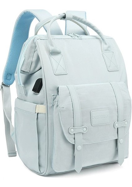 Dimute Shop Çok Fonksiyonlu USB Anne ve Bebek Çantası - (Yurt Dışından)