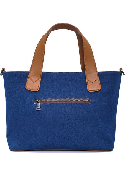 Lacivert Denim Kadın Omuz Çantası 08576 fiyatları