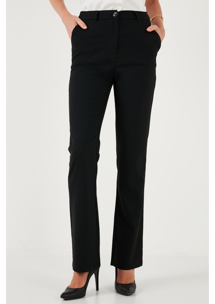 Yüksek Bel Regular Fit Bol Paça Pantolon Bayan Pantolon 611PL030W4