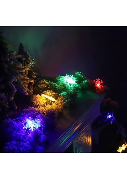 3m Kar Tanesi LED Işıkları Noel Süslemesi - Çok Renkli (Yurt Dışından) modelleri