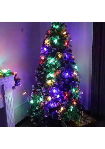 3m Kar Tanesi LED Işıkları Noel Süslemesi - Çok Renkli (Yurt Dışından) fırsatları