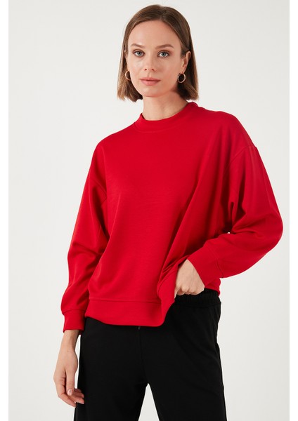 Streş Bisiklet Yaka Oversize Fit Oysho Kumaş Sweat Kadın Sweat 5865879 indirimleri