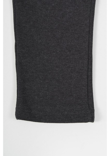 Antrasit Kalın Pamuklu Beli Lastikli Yan Cepli 5-6-7-8-9-10-11-12 Yaş Erkek Çocuk Eşofman Altı modelleri