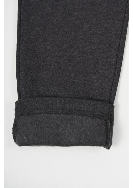 Antrasit Kalın Pamuklu Beli Lastikli Yan Cepli 5-6-7-8-9-10-11-12 Yaş Erkek Çocuk Eşofman Altı fırsatları