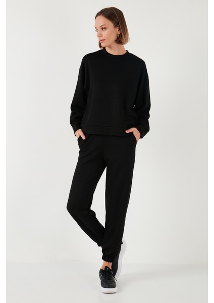 Streş Bisiklet Yaka Oversize Fit Oysho Kumaş Sweat Kadın Sweat 5865879 modelleri