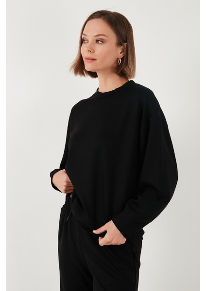 Streş Bisiklet Yaka Oversize Fit Oysho Kumaş Sweat Kadın Sweat 5865879 indirimleri