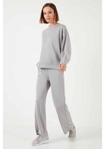 Streş Bisiklet Yaka Oversize Fit Oysho Kumaş Sweat Kadın Sweat 5865879 modelleri