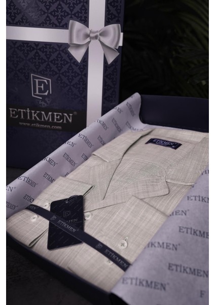 Sütlü Kahve Keten Apaj Yaka Oversize Erkek Gömlek fırsatları