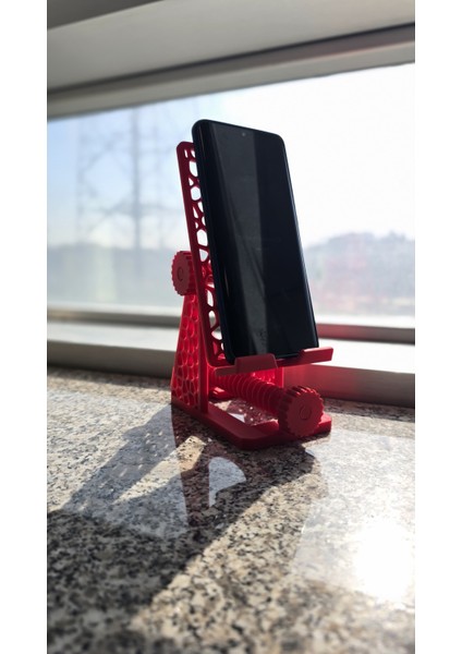 Akrobat Mekanik Görünümlü Ayarlanabilir Telefon Tutucu Masa Üstü Tablet Standı