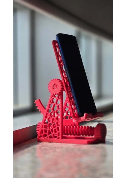 Akrobat Mekanik Görünümlü Ayarlanabilir Telefon Tutucu Masa Üstü Tablet Standı modelleri