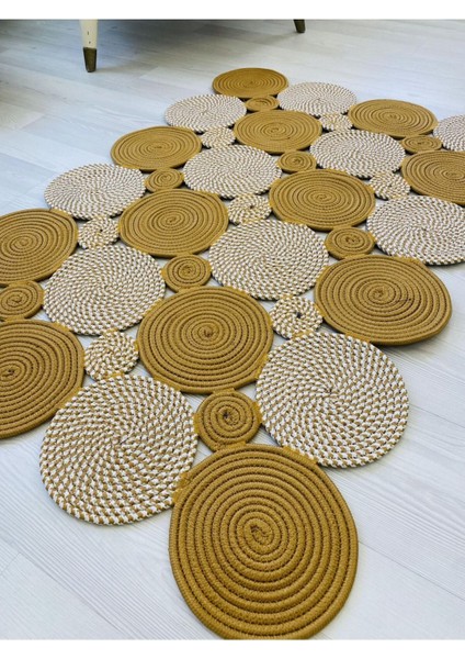 Jüt Hasır Görünümlü Desenli Modern El Örgüsü Dikdörtgen Halı Kilim modelleri