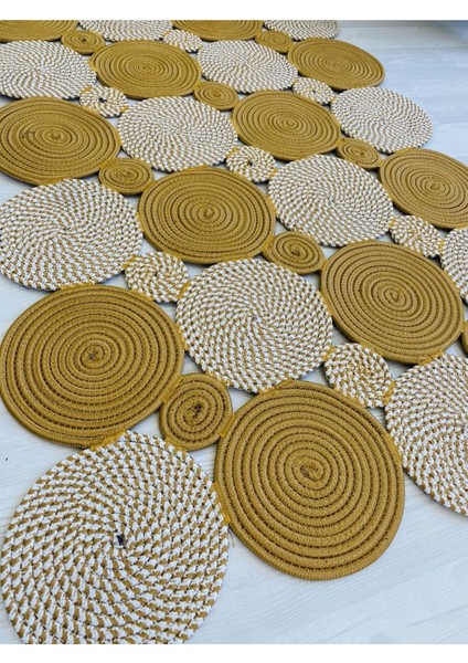 Jüt Hasır Görünümlü Desenli Modern El Örgüsü Dikdörtgen Halı Kilim fırsatları