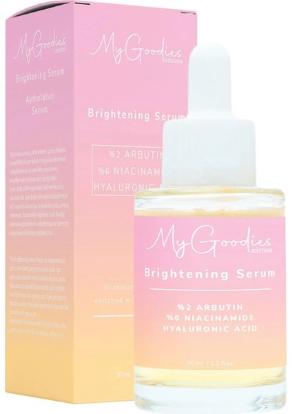 My Goodies Solutions Aydınlatıcı Arbutin Cadı Fındığı ile Zenginleştirilmiş Serum 30ML
