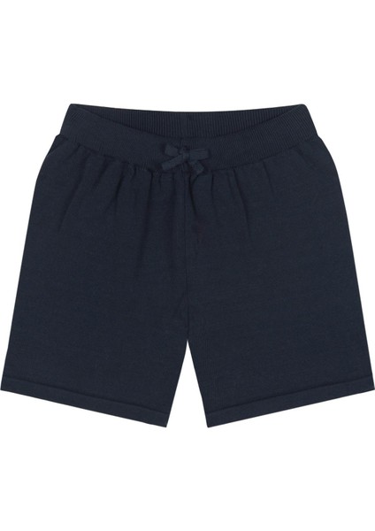 Lacivert Çizgili Triko Şortlu Set fırsatları