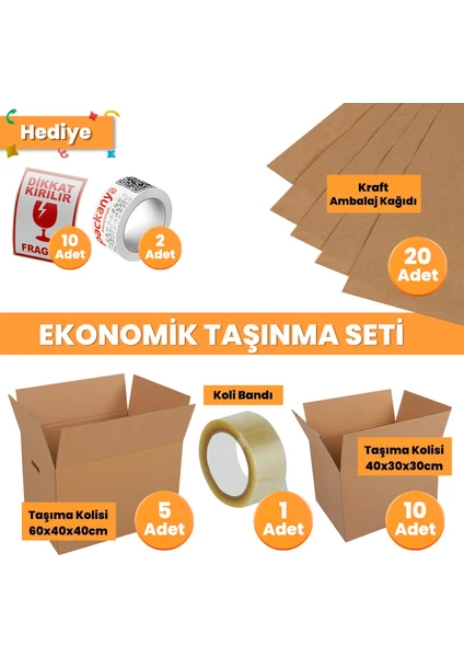 Ekonomik Taşınma Seti - Koli - Eşya Taşıma - Taşıma Kolisi