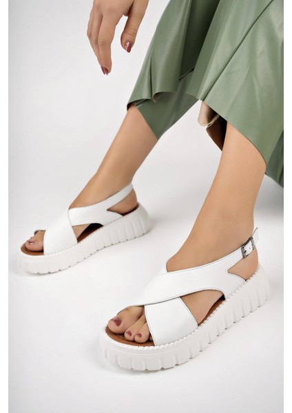 Deri Kadın Deri Sandalet TRC61-3003