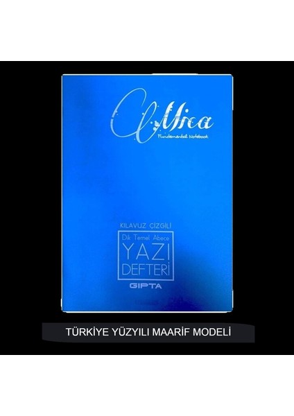 Mica A4 40 Yaprak Plastik Kapak Dikişli Dik Temel Güzel Yazı Defteri- Türkiye Yüzyılı Maarif Modeline Uygundur (Kod : 7334)