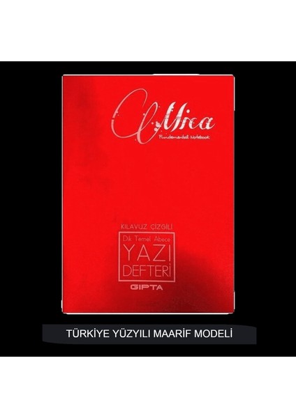 Mica A4 40 Yaprak Plastik Kapak Dikişli Dik Temel Güzel Yazı Defteri- Türkiye Yüzyılı Maarif Modeline Uygundur (Kod : 7334)