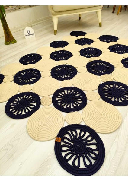 Jüt Hasır Görünümlü Desenli Modern El Örgüsü Dikdörtgen Halı Kilim modelleri