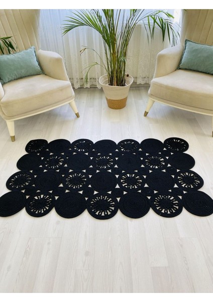 Jüt Hasır El Örgüsü Halı Kilim Yıkanabilir Çift Taraflı Oval fiyatları