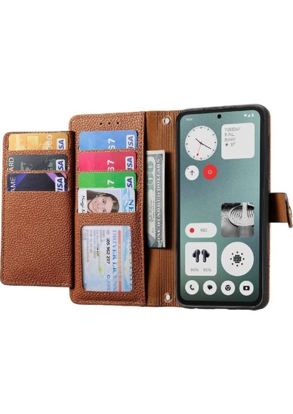 Nothing Flip Case Cmf Telefon 1 Cüzdan Fermuar Deri Kılıf Aşk (Yurt Dışından)