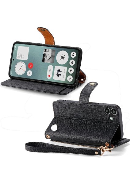 Nothing Flip Case Cmf Telefon 1 Cüzdan Fermuar Deri Kılıf Aşk (Yurt Dışından)