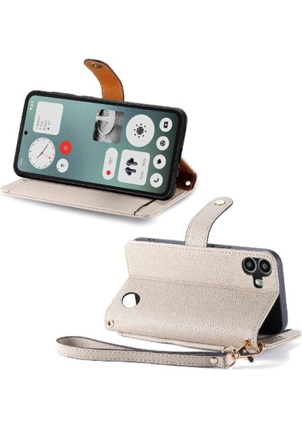 Nothing Flip Case Cmf Telefon 1 Cüzdan Fermuar Deri Kılıf Aşk (Yurt Dışından)