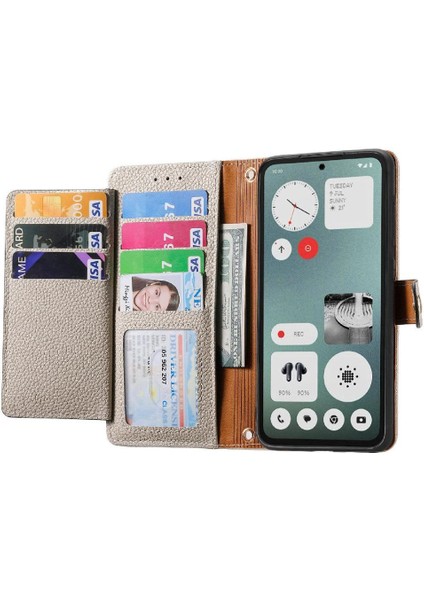 Nothing Flip Case Cmf Telefon 1 Cüzdan Fermuar Deri Kılıf Aşk (Yurt Dışından)
