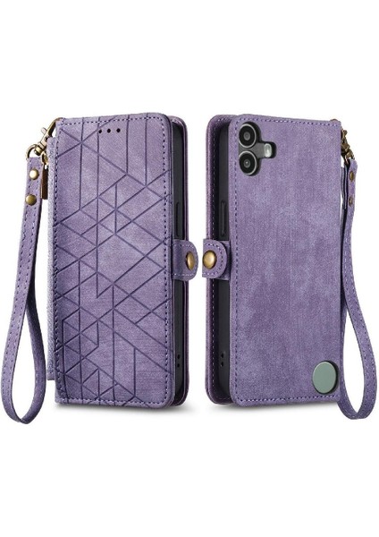 Nothing Flip Case Cmf Telefon 1 Deri Kılıf Kapak Kapak Cüzdan Basit (Yurt Dışından)