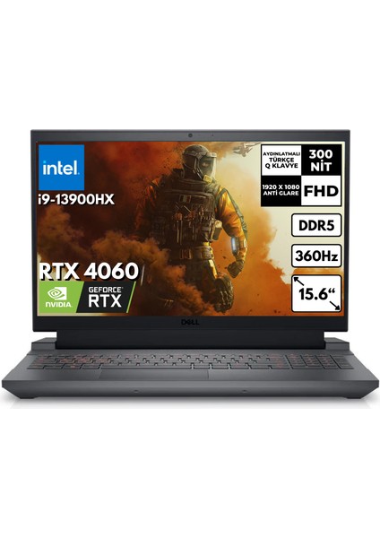 G15 5530 I9-13900HX 32GB 2 Tbssd Rtx 4060 15.6" 360Hz Fhd Ubuntu G155530017U