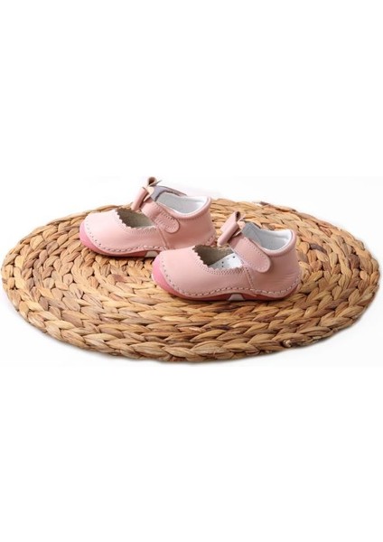 02881 Orto Pedik Ilk Adım Kız Çocuk Bebe Deri Ayakkabı
