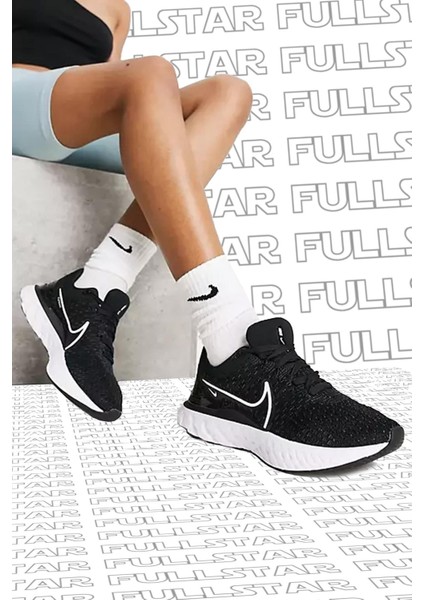 React Infinity Run Flyknit 3 Running Shoes Black Yürüyüş Koşu Ayakkabısı