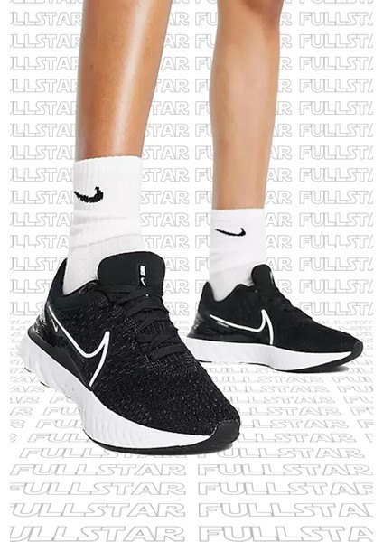 React Infinity Run Flyknit 3 Running Shoes Black Yürüyüş Koşu Ayakkabısı