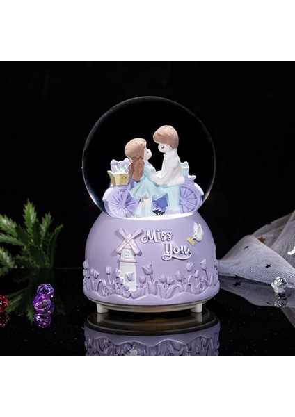 Mis You Orta Boy Işıklı Müzikli Kar Küresi fırsatları