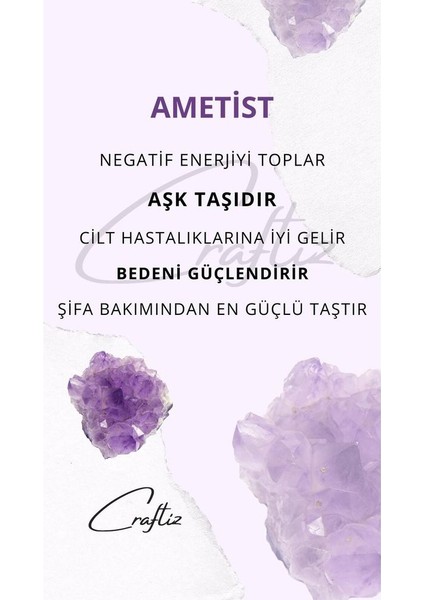 Piramit Ametist Taşı Masaüstü Aksesuarı